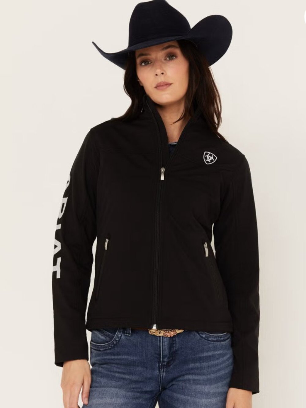 ARIAT Tek Softshell Team Full Zip Jacket Black Medium